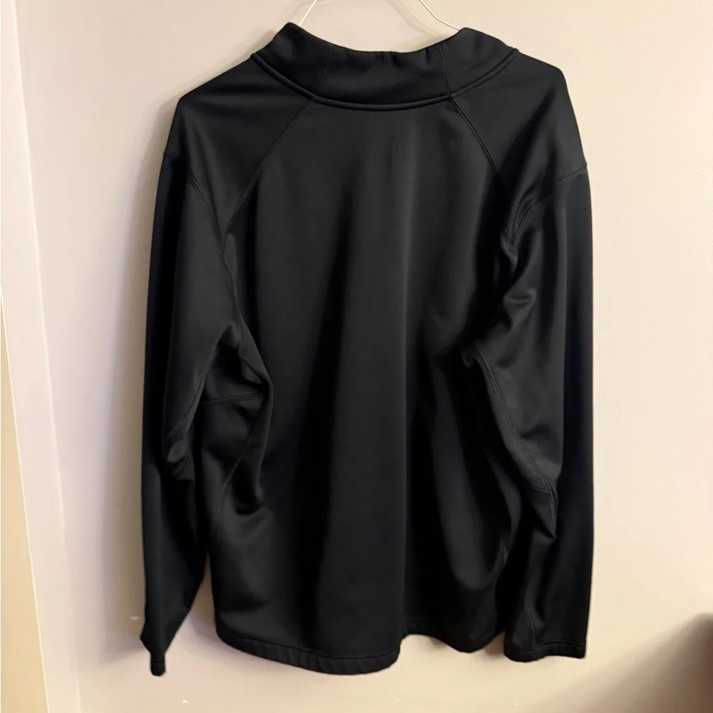 Nike Men's Black Performance Jacket with Silver Logo